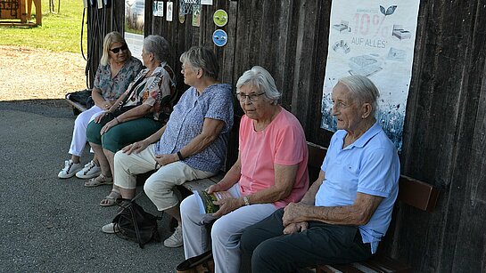 Le repos avant de reprendre le car