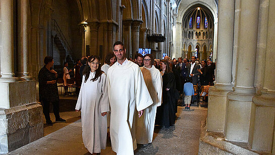 Sortie des ministres - Culte synodal 2022 - Journée de l'Eglise réformée vaudoise - Cathédrale de Lausanne