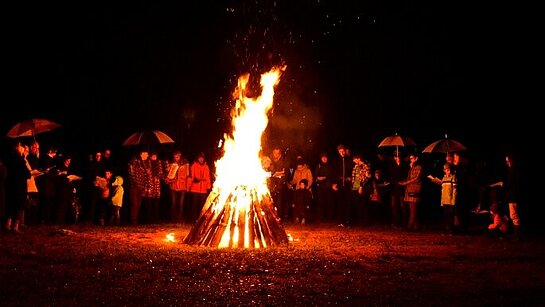 Feu de l'Avent au Laviau