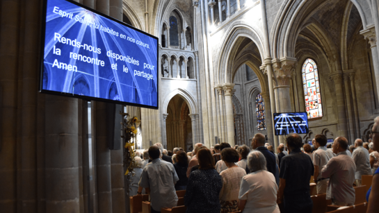 Vue de l'assemblée - Culte synodal de consécration et d'agrégation 2023 - ®EERV - Gérard Jaton 