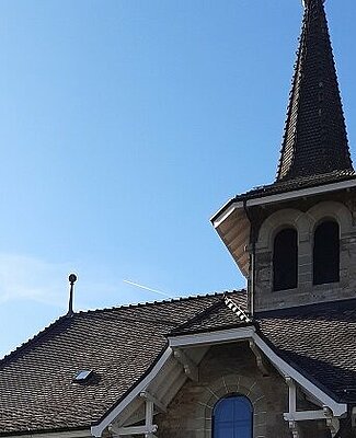 Clocher du temple de Chavannes