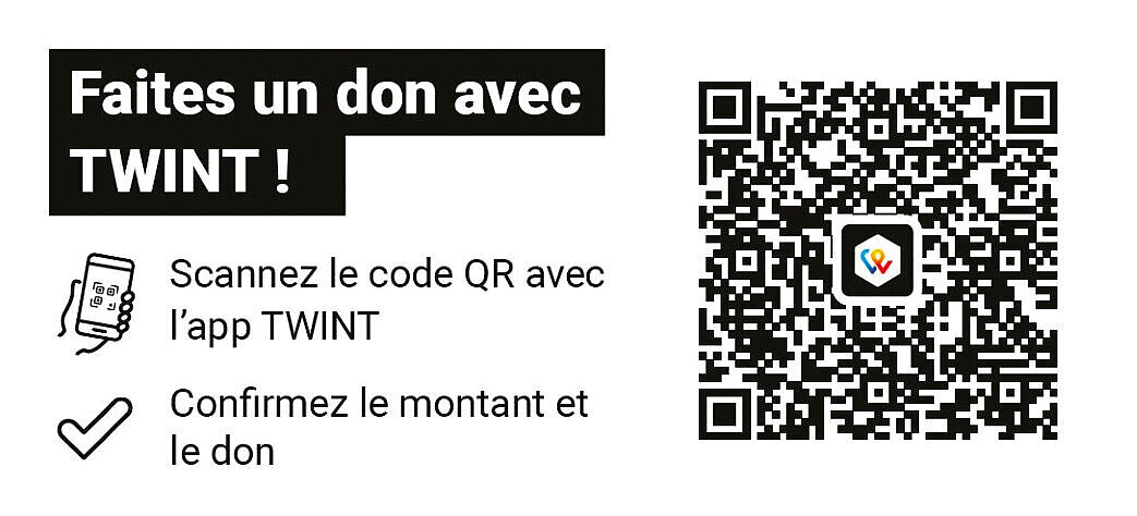 Code QR Twint pour soutenir la paroisse de Bellevaux