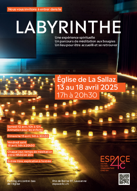 Flyer Labyrinthe de lumière 2025 Sallaz