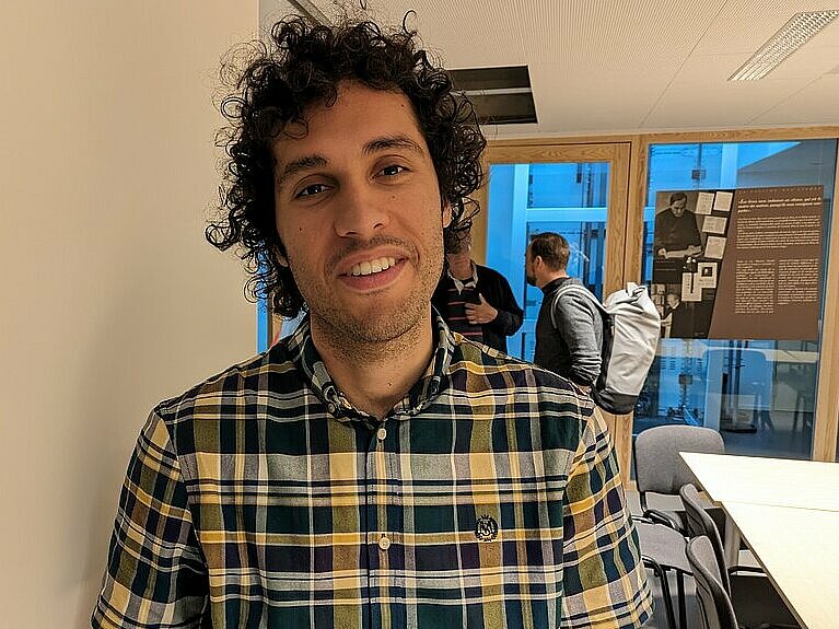 Julius Malin, doctorant à l’Université de Bâle le 21 mai 2024 @DR