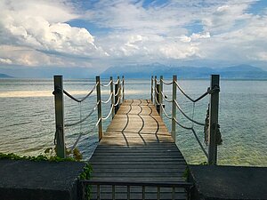 ponton sur le lac, photo : Tania Netz