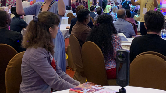 Ateliers, groupes de caucus, échanges et rencontres...la délégation de l'EERS au travail - ©DR