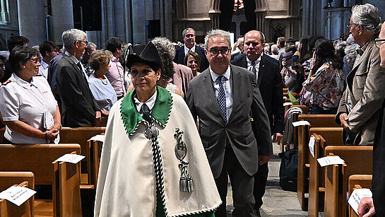 Culte synodal 2025 - Entrée du cortège avec les autorités - cathédrale de Lausanne