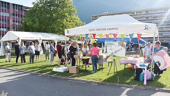 Stand Accueil EERV - Festival 3,2,1 Futur - Aigle 15 mai 2022