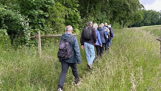Première marche sur le sentier des Huguenots