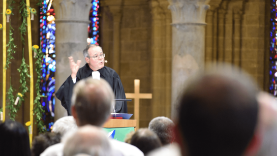 Alain Monnard, pasteur officiant - Culte synodal de consécration et d'agrégation 2023 - ®EERV - Gérard Jaton 