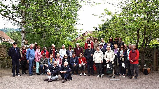 35 paroissiens en visite au Musée Oberlin à Waldersbach 