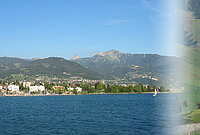 Une vue de la Riviera vaudoise et d'une chapelle du Pays d'Enhaut