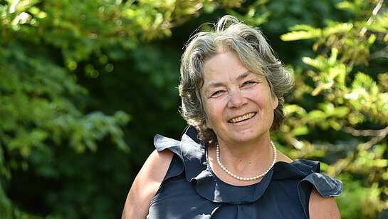 Anne Colombini- Animatrice d'Eglise, ministère solidarités en Région Lavaux - photo prise Maison de l'EVAM à Pully - @EERV G.Jaton