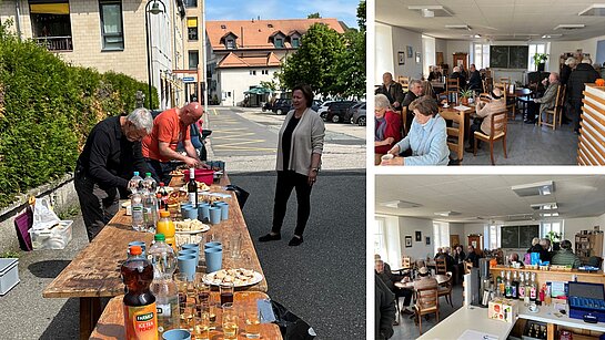 Convivialité : Les après-cultes sont des moments forts appréciés par tous. Ils prolongent de manière importante aussi la communion entre les paroissiens. 