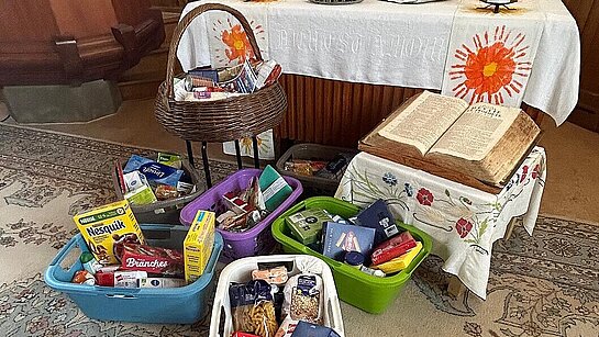 Récolte de denrées pour l’Aumônerie de rue