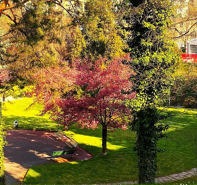 Parc sis près de la rue de la Vigie à Lausanne