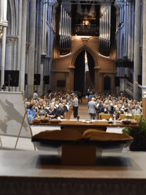 Vue de l'assemblée - Culte synodal de consécration et d'agrégation 2023 - ®EERV - Gérard Jaton 