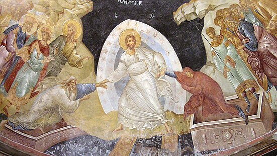 Anastasis (Saint-Sauveur in Chora, Istanbul) ; Crédit : Wikimedia