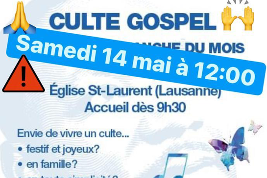 culte gospel inclusif samedi