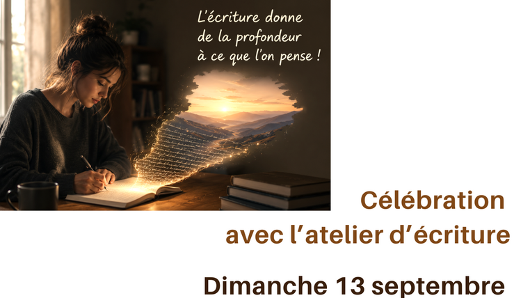 Affiche du culte Partage et écriture