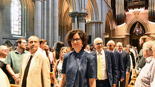 Culte synodal 2026 -Culte synodal 2026 - Christelle Luisier-Brodard, Patrick Simonin, Emmanuelle Jacquat et Jean-François Ramelet, pour les présidences du Conseil d'État, du Grand Conseil, du Synode et du Conseil synodal ©EERV ©EERV 