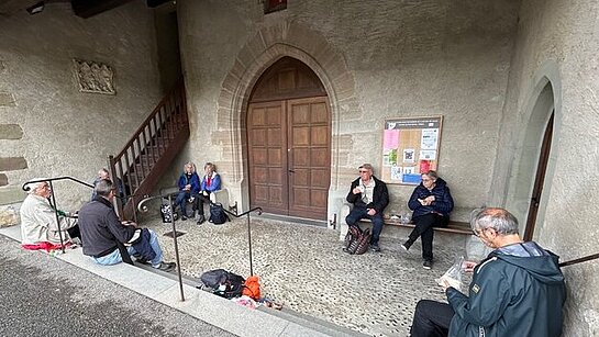 Première marche sur le sentier des Huguenots
