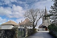 Temple de Gingins depuis la Rue de l'Eglise
