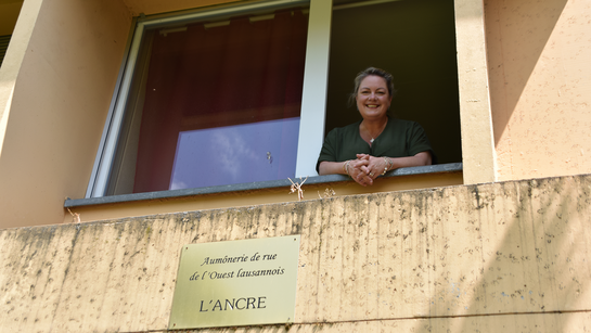 Rejane Marti, animatrice d'Église à l'Ancre - Aumônerie de rue de l'Ouest lausannois