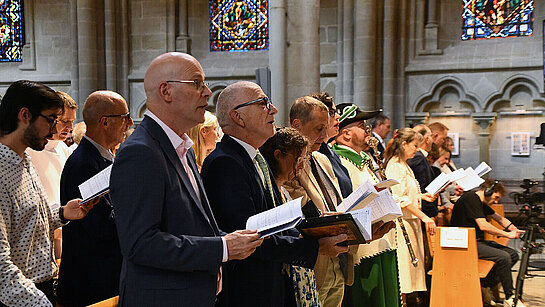 Culte synodal 2026 - les autorités et officiels présents pour ce culte synodal en la cathédrale ©EERV 