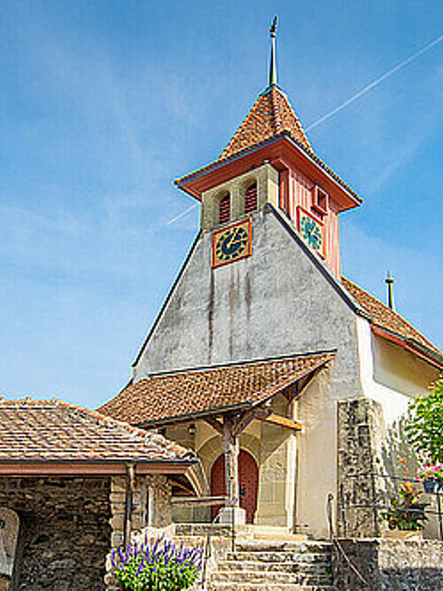 Une vue de l'Eglise de Belmont dans la région Lavaux