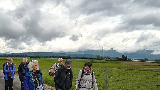 Première marche sur le sentier des Huguenots