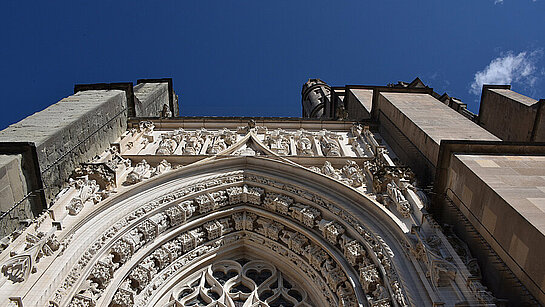 Fronton Cathedrale- Culte synodal 2022 - Journée de l'Eglise réformée vaudoise - Cathédrale de Lausanne 