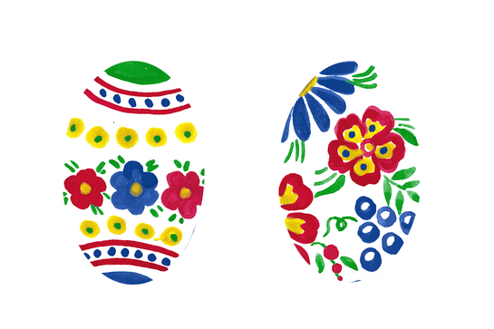 oeufs de Pâques décorés