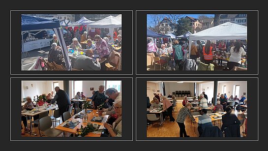 Campagne de carême : env 100 personnes + 250 roses vendues