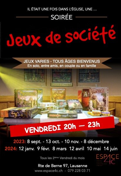 Soirée jeux de société  Ville de Genève - Site officiel