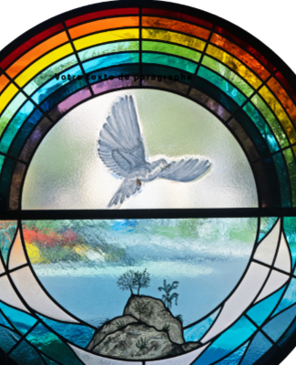 vitrail colombe bassenges 1
