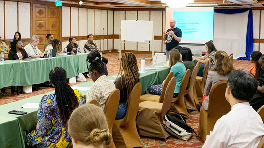 Ateliers, groupes de caucus, échanges et rencontres...la délégation de l'EERS au travail - ©DR