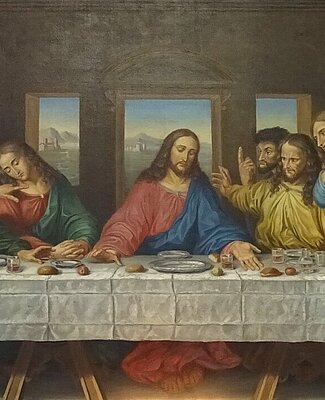 tableau montrant le dernier repas de Jésus