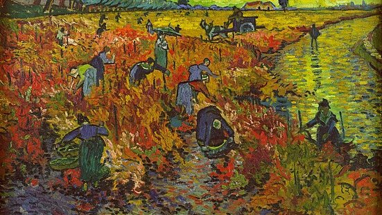 La vigne rouge (1888) ; Crédit : Vincent van Gogh (1853-1890)