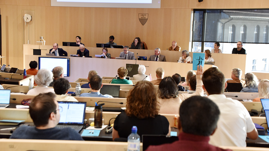 Vue du Synode - Délégué.e.s, bureau du Synode et Conseil synodal - © EERV - G. Jaton 