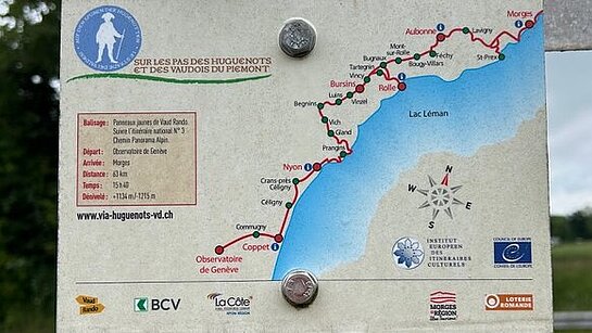 Première marche sur le sentier des Huguenots