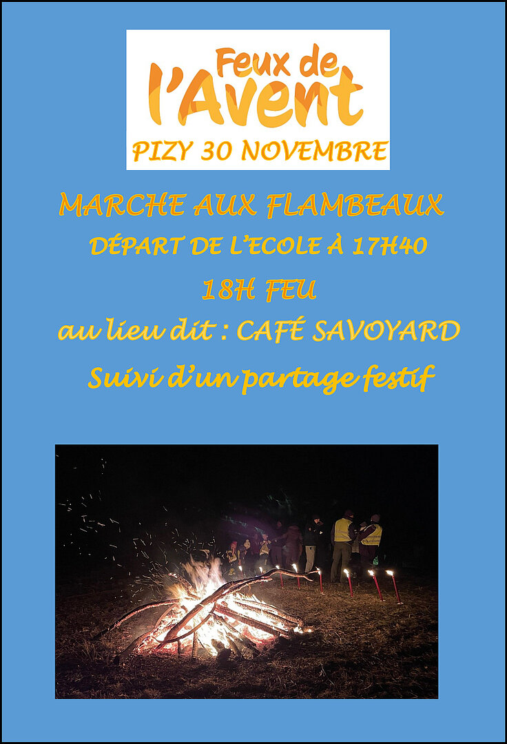 Feux de l'Avent, Pizy, 30 novembre 2025