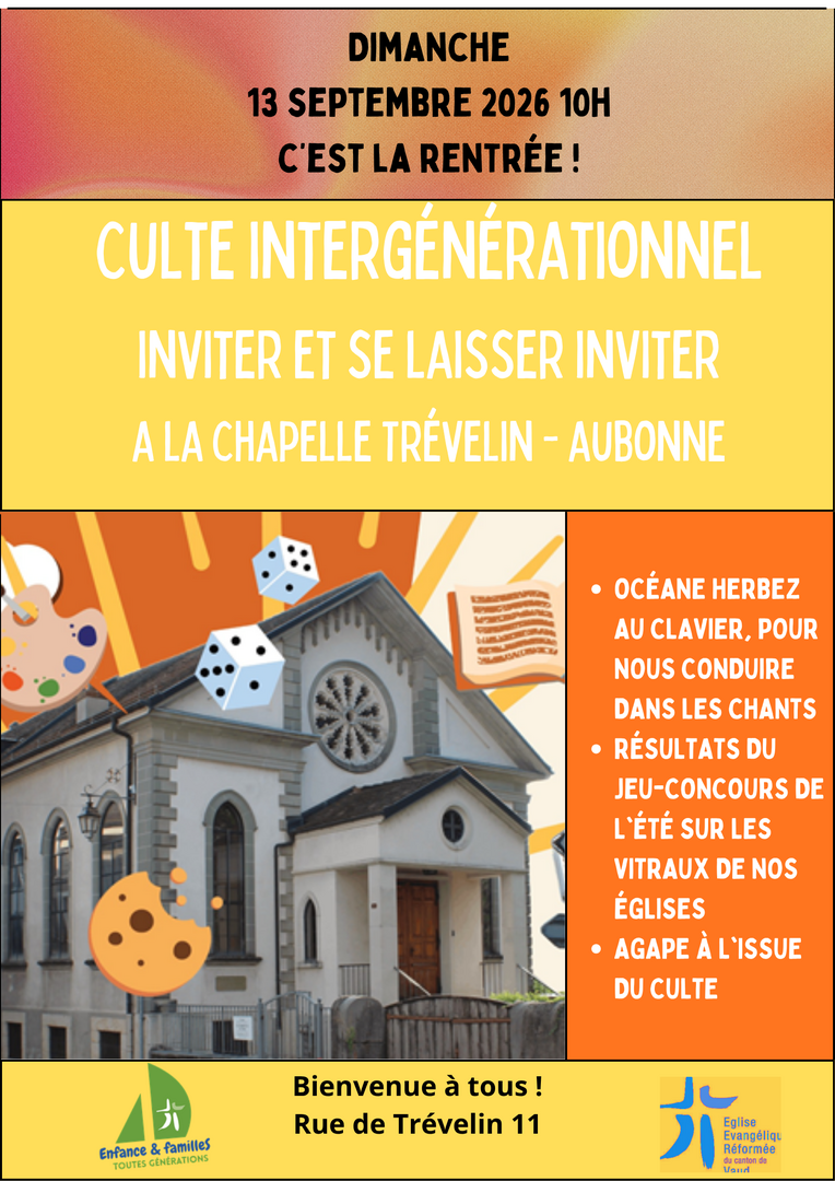 Affiche Culte de rentrée