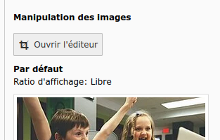 capture d'écran : Manipulation des images