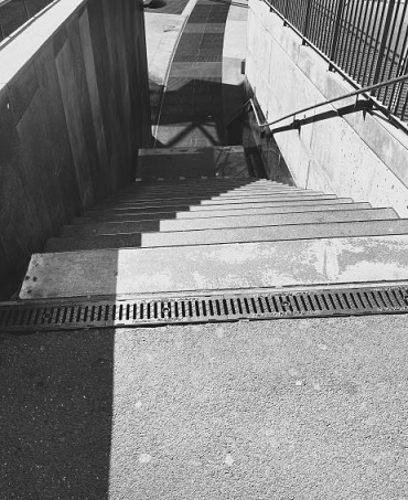 Escaliers menant à la Place de l'Europe à Lausanne