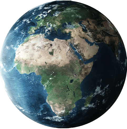 Planet earth from the space at night   3d render, textures furnished from https:  visibleearth nasa gov images 73580 january-blue-marble-next-generation-w-topography-and-bathymetry 73586l